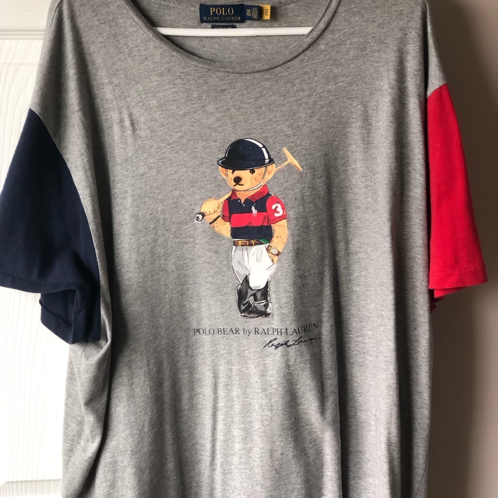 Ralph Lauren Blue and Red Short Sleeve Tee